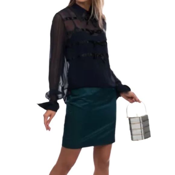 Versace, Silk Mini Pencil Skirt, Size IT 44/L - Picture 11 of 16